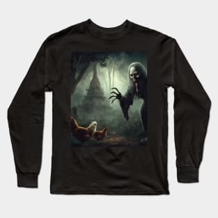 Phi Pob, Thai Ghost On Halloween Long Sleeve T-Shirt